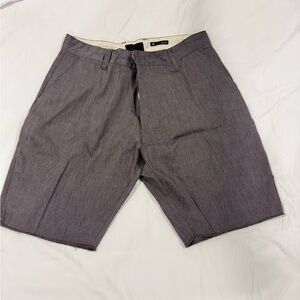 Classic Charcoal Men's Flat Front Shorts